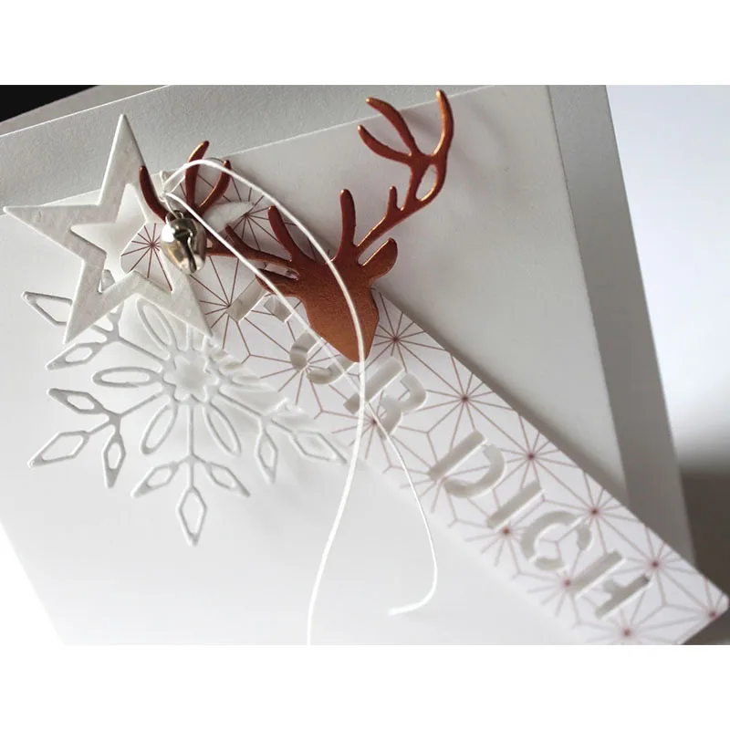 

Nordic Style Deer Head Metal Cutting Dies For DIY Scrapbooking Photo Album Embossing Paper Cards Cut Dies 2019
