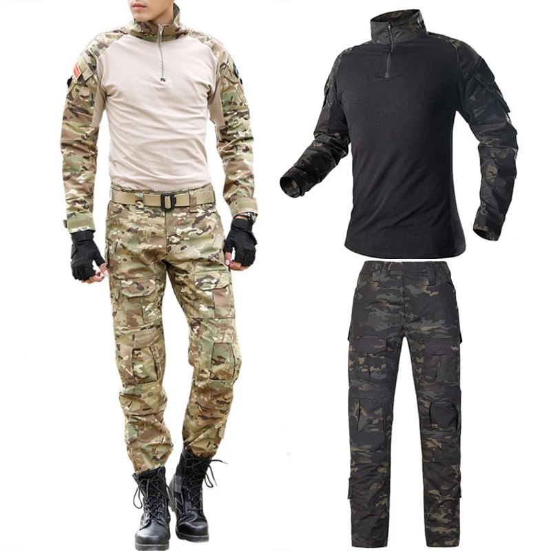 Outdoor Men Airsoft Uniform Multicam Militar Multicam Camo Suits ...