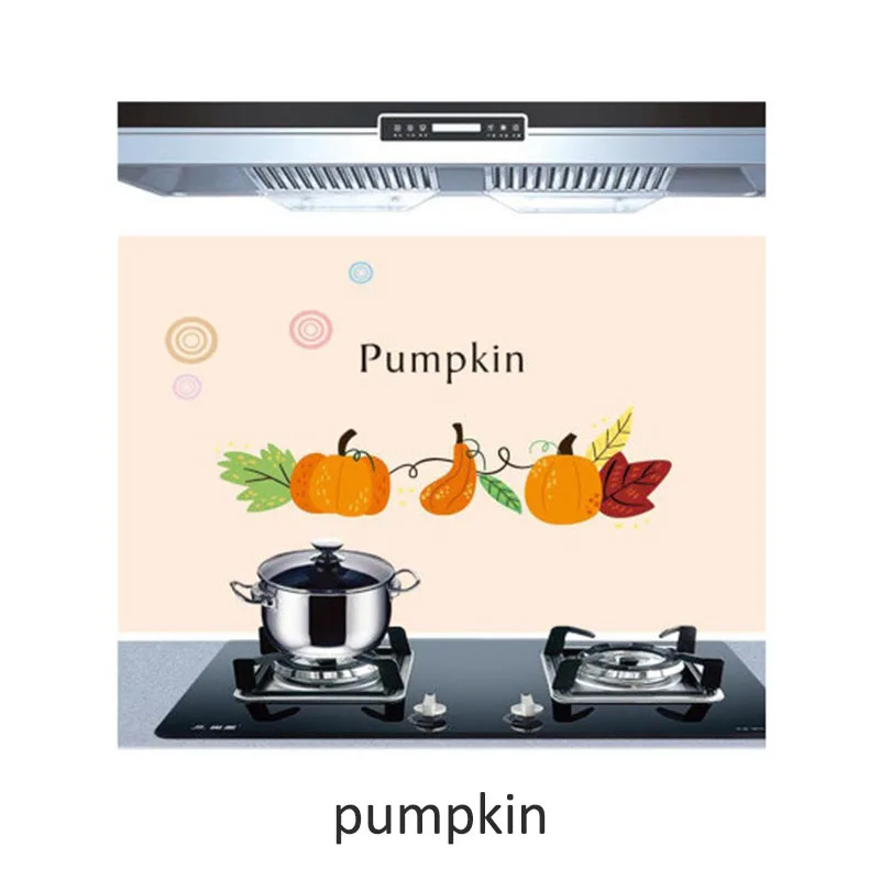 pumpkin Домашние обои милые, Мультяшные, прозрачные термостойкие масляные Наклейки 60*90 см водонепроницаемые самоклеящиеся наклейки на стены - Цвет: pumpkin