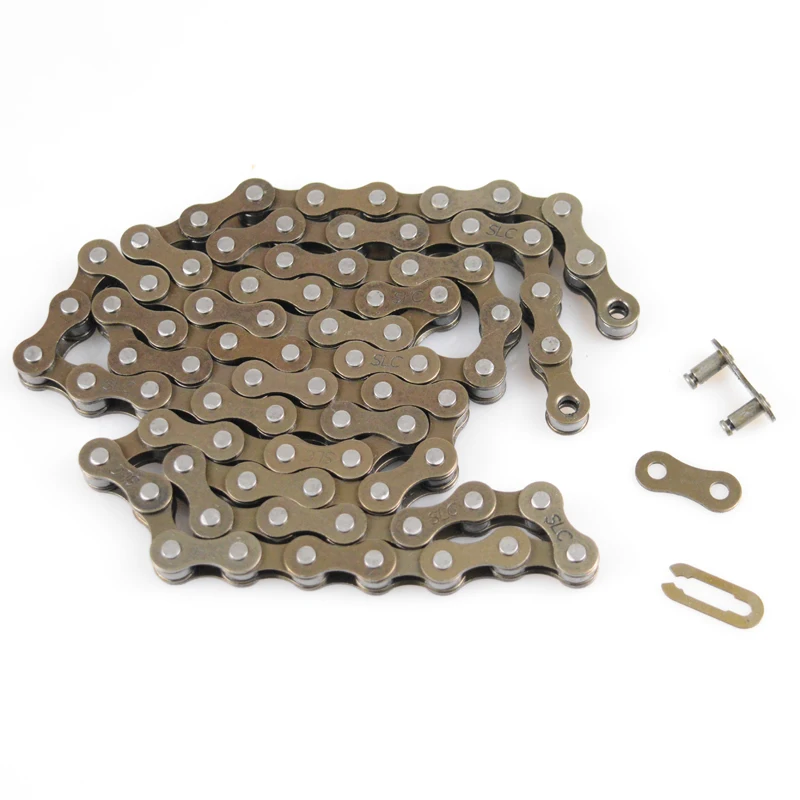 Детская велосипедная цепь односкоростная звеньевая 62 86 с соединителем Magic Buckle 1