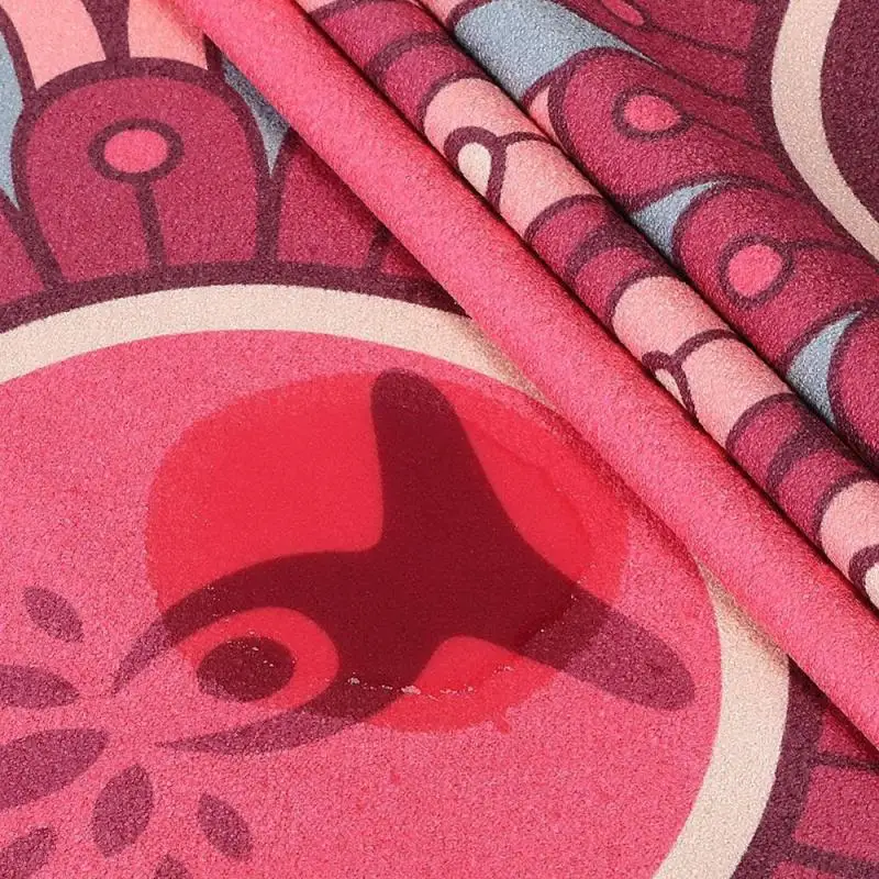 185*63cm Quick Dry Non-Slip Foldable Yoga Towel Home Gym Fitness Blanket Portable Yoga Mat Towel Yoga Sports Mat Blanket