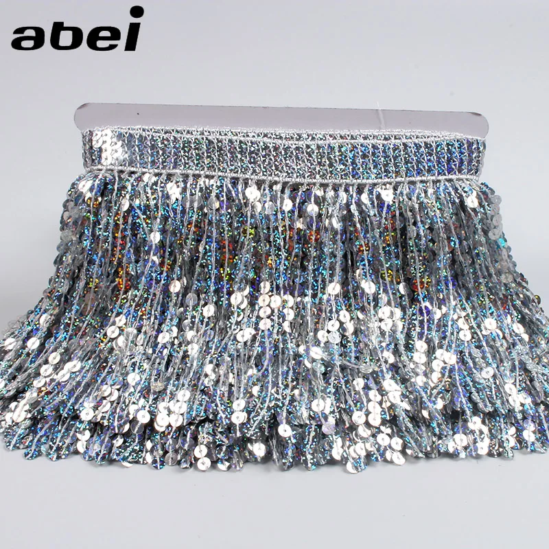 2 ярда лазерные блестки с бахромой 16 см | Дом и сад