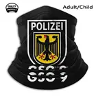 Мягкая теплая маска на лицо Polizei Gsg 9, спортивный шарф для спецназа Ksk Swat, немецкая полиция K9