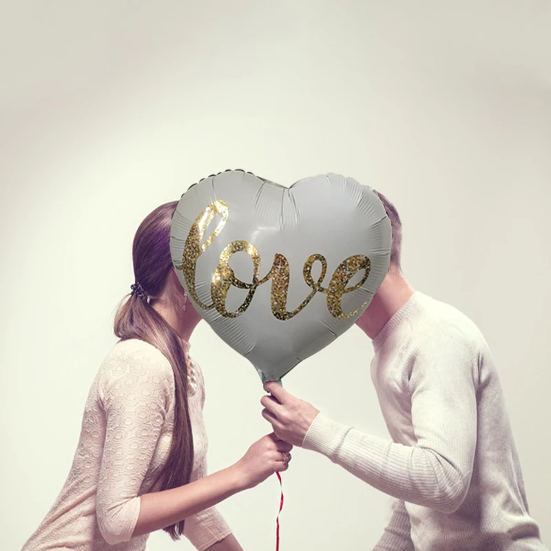 Воздушный шар из фольги в форме сердца 1 шт. 18 дюймов | Дом и сад