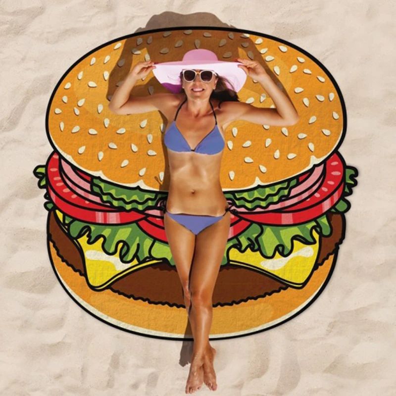 Лето круглый для ванной пляжные Полотенца Милые носки взрослых салфетку Ronde Toallas