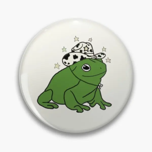 

Frog With A Cowboy Hat Customizable Soft Button Pin Cute Gift Creative Decor Jewelry Lapel Pin Women Brooch Funny Lover Fashion