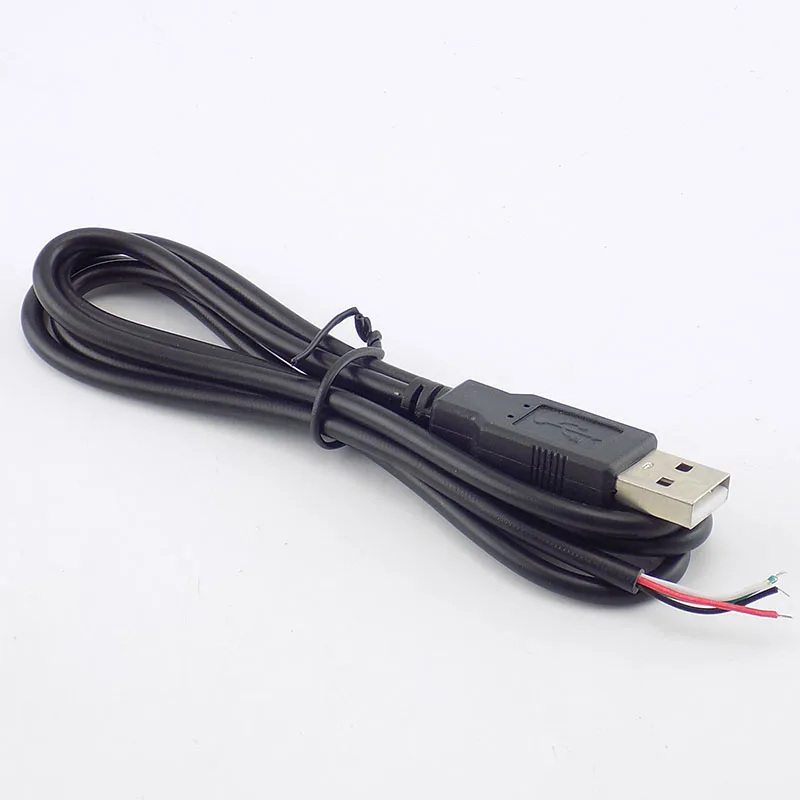 0.3/1/2M DIY Micro USB A Male 4 Pin Wire Data Cable Connector extension Cord Power Supply Adapter for fan Devices H10 | Безопасность и