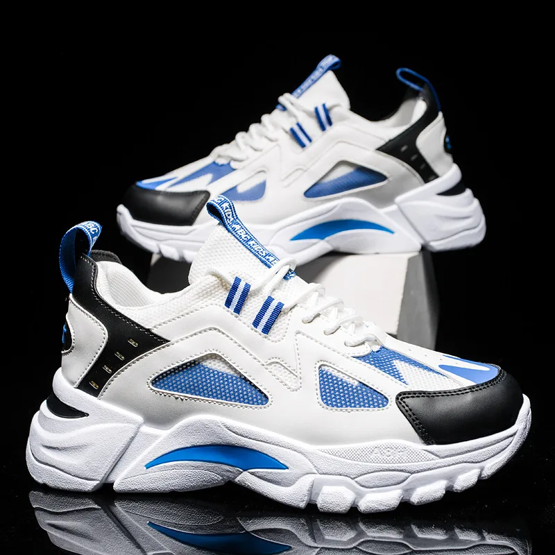 

New Style Men Mesh Shoes Youth Fashion Chunk Cushion Sneakers 2021 Summer Trend Breathable Tourist Casual Sport Shoes