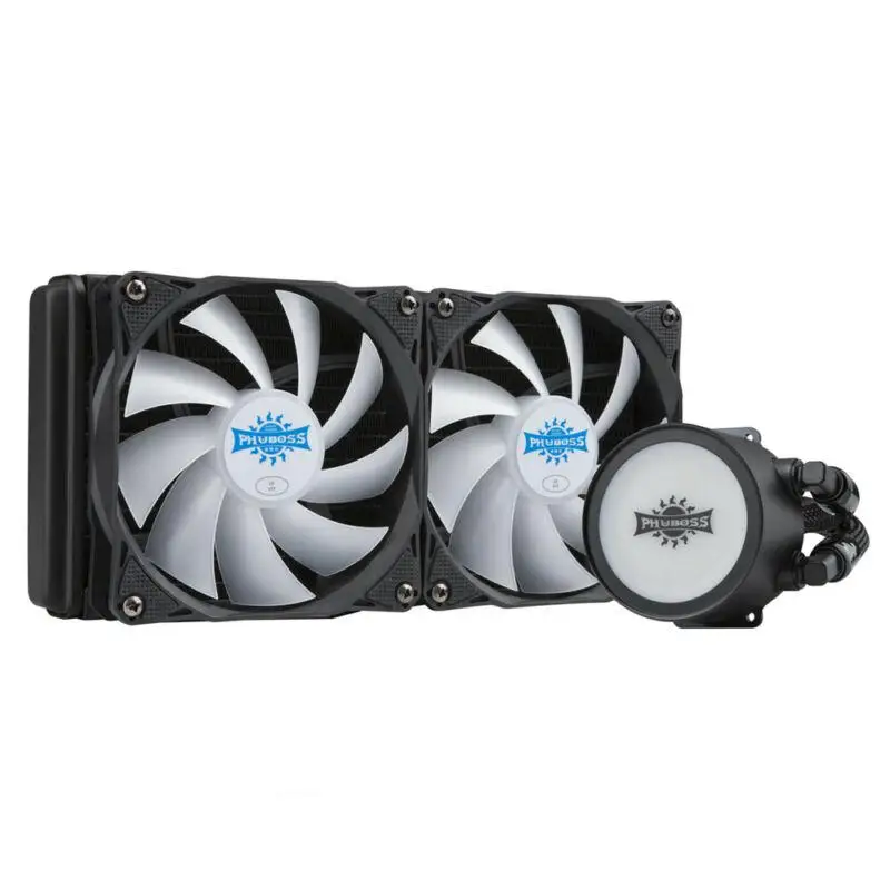 

Universal Computer Case Liquid Cooled CPU Fan Cooling for System Desktop Intel 775/1366/2011/ 115X AM4/AM3