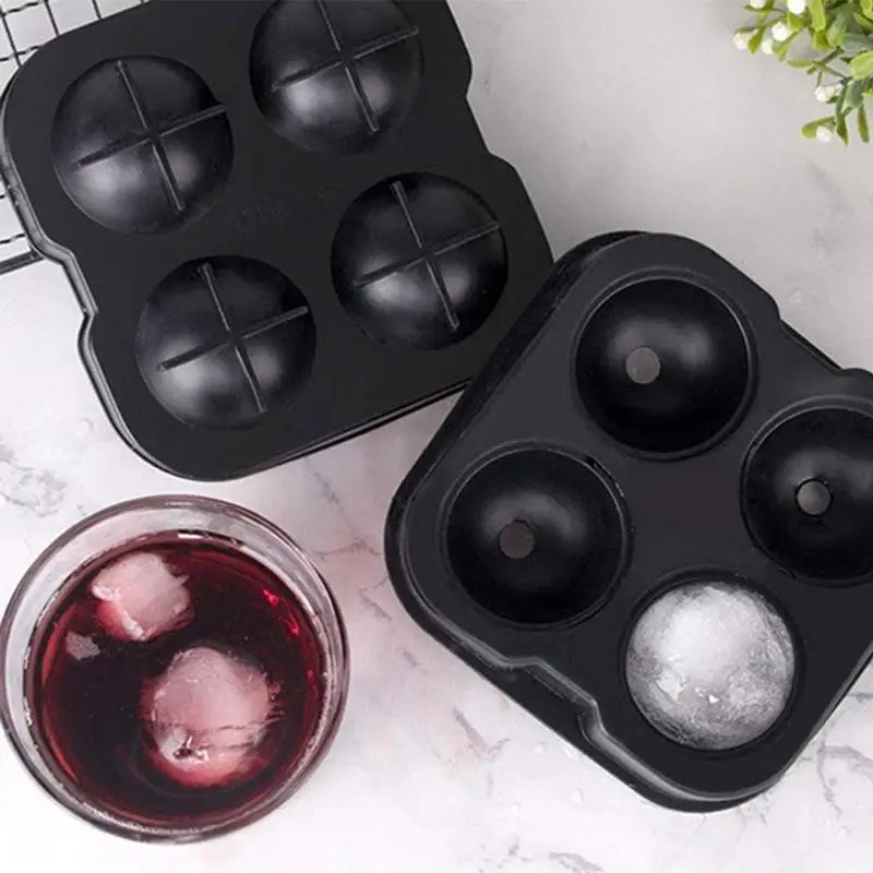 

DIY Silicone Ice Balls Cake Mould Creative Skull Ice Gatherings Cube Tool Family Making Mold Accessories Spherical Whiskey W3D4
