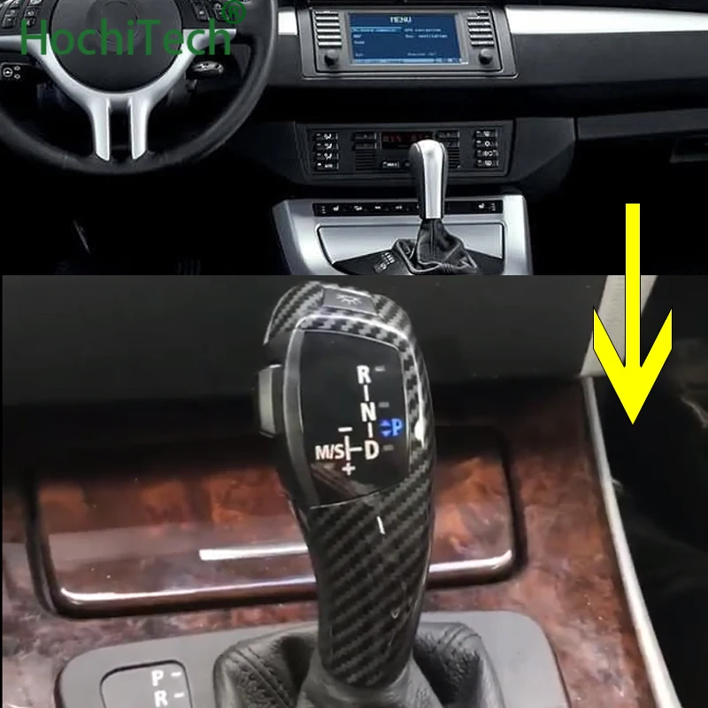 Новейший светодиодный рычаг переключения передач для BMW X5 2004 2005 2006 E53|Ручка