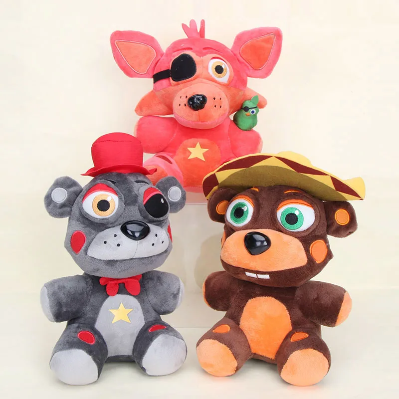 25 см FNAF пять ночей у Фредди Бонни и Чика кекс Фокси Золотой Фредди Fazbear кошмар сестра расположение Дети Плюшевые игрушки