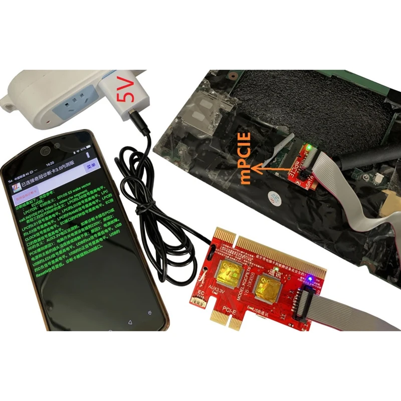 KQCPET6 V6 Модернизированный многофункциональный ноутбук и настольный ПК Универсальный диагностический тест отладочная поддержка PCI, PCI-E, LPC, Mini PCI E