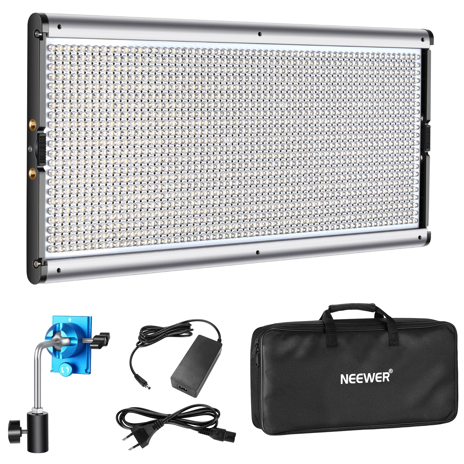 Neewer Dimmable LED Video Light Photography Lighting with Metal Frame 1320 Beads 3200-5600K DC Adapter/Battery Power | Электроника