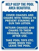 578 warning signpool safety sign help keep pool area beautiful pool area instructionstin painting wall decor traffic sign