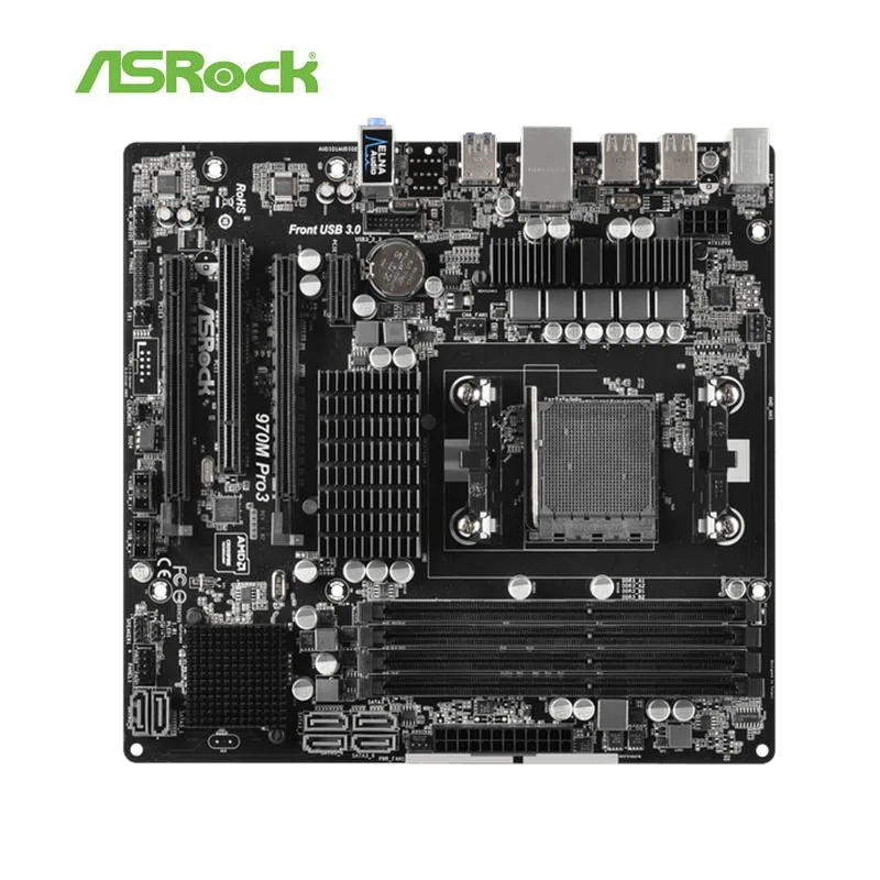 Материнская плата для настольного компьютера ASRock 970M Pro3 970 разъем AM3 + DDR3 FX/Phenom II/Athlon