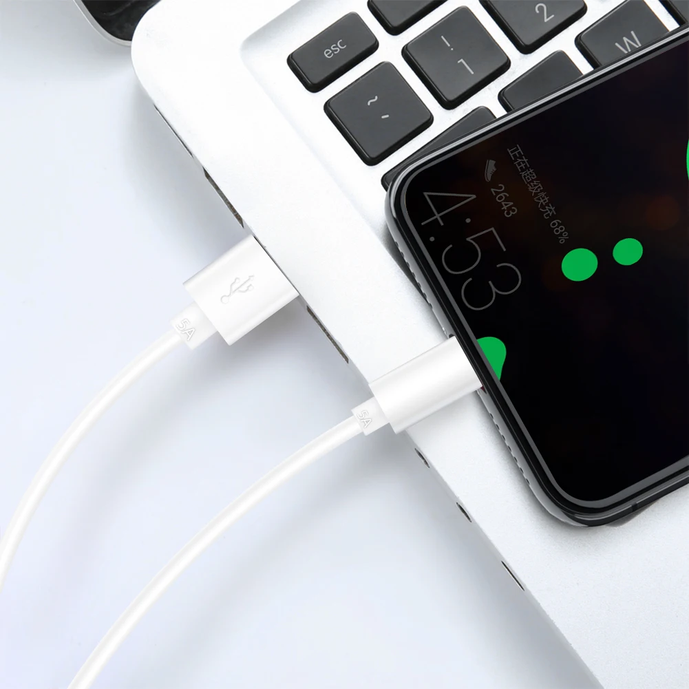 Кабель USB Type-C 5A для Huawei P30 Samsung Galaxy S10 Plus кабель Micro быстрой зарядки 2 4 А планшета Xiaomi