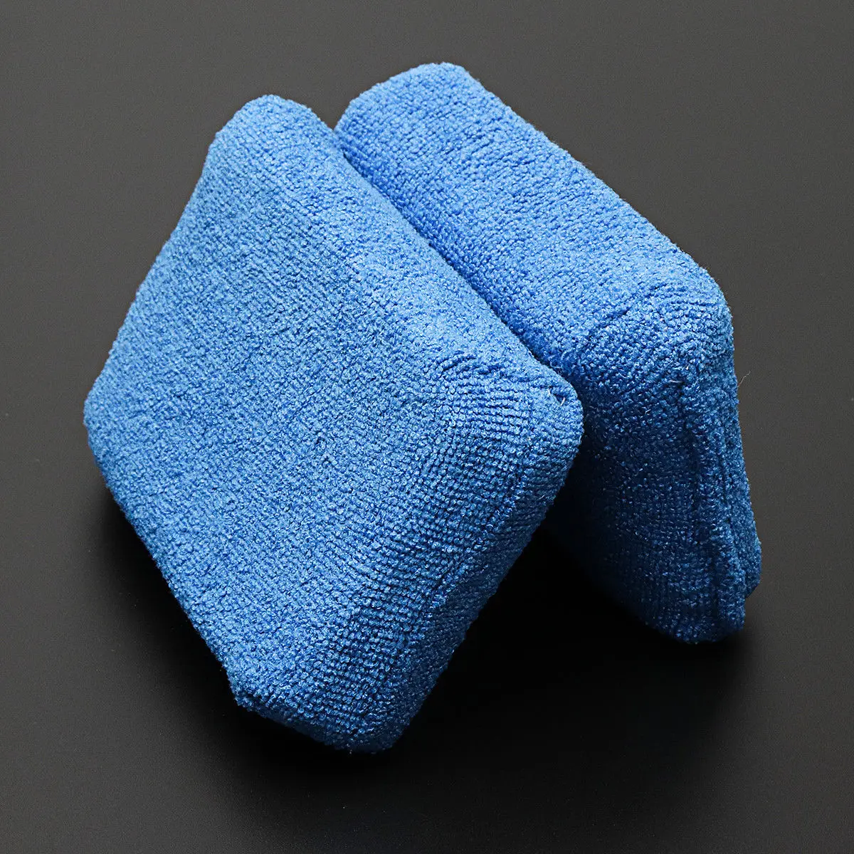 

Wash Sponge Pads Cleaning Applicator Polishing Buffing 120*80*40mm Absorbent Blue Microfiber