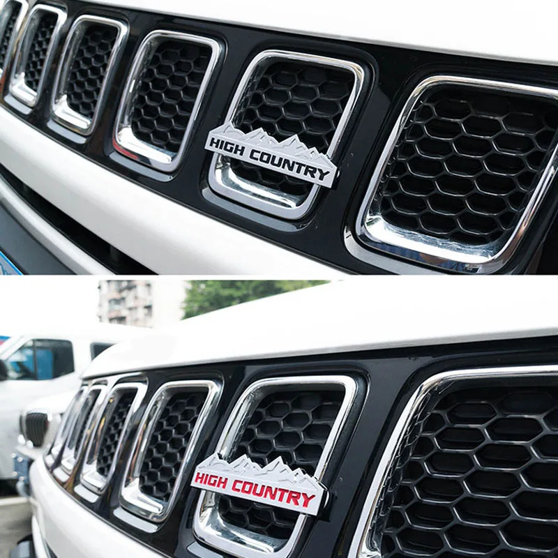 С изображением заснеженной горы HIGH COUNTRY автомобиля эмблемы наклейки на Стикеры для Jeep Wrangler JK компас Grand Cherokee Patriot Liberty Renegade