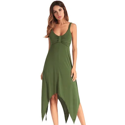 Летнее новое платье 2020 модное женское повседневное сексуальное размера плюс с