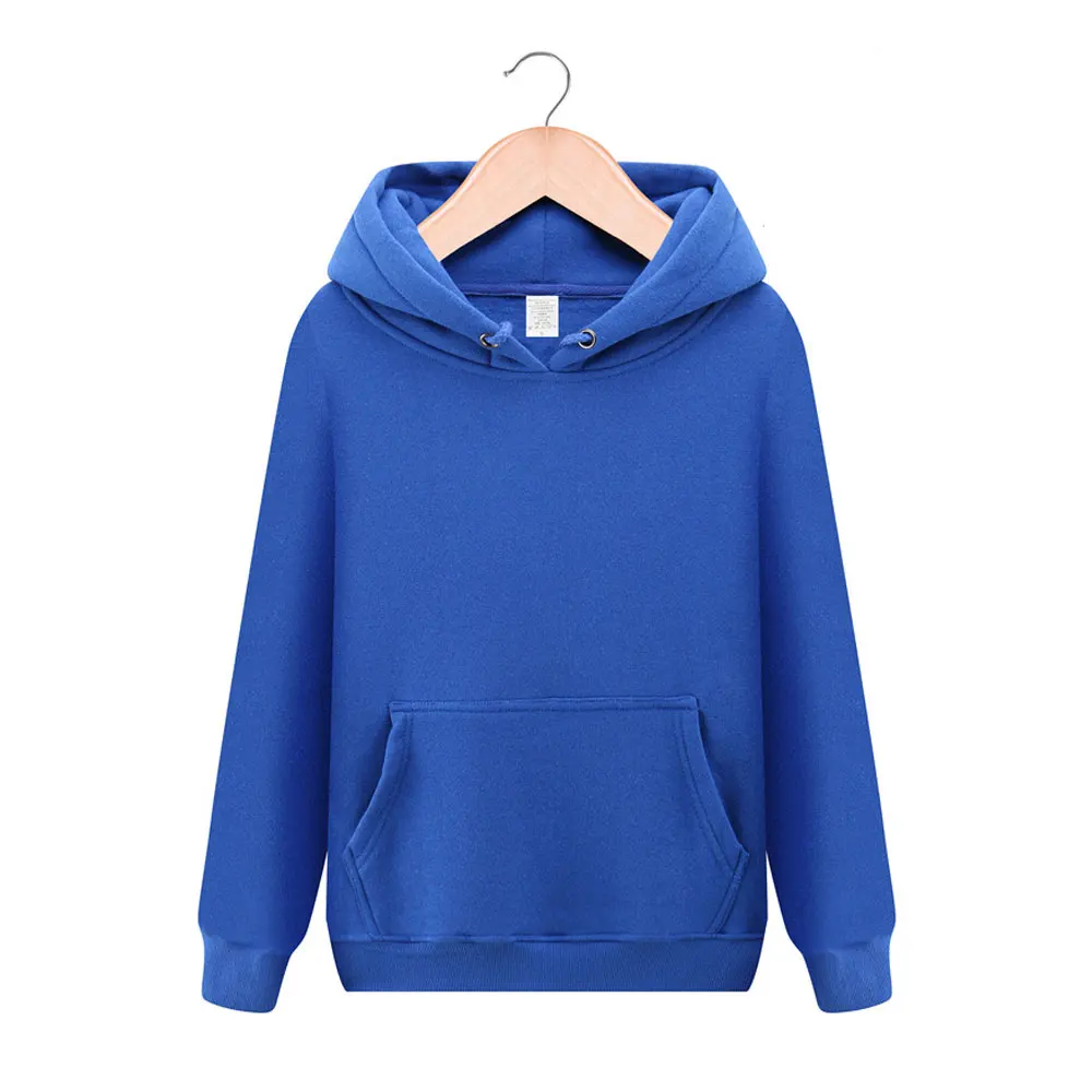 Модная Качественная мужская и женская однотонная толстовка с капюшоном