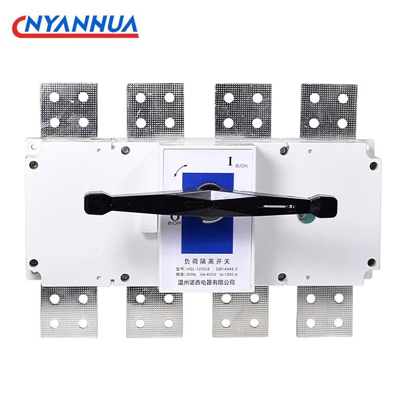 

Изоляционный переключатель медной нагрузки HGL1000 1250A 1600 2000A 3 4p внутри и снаружи шкафа для системы автоматизации