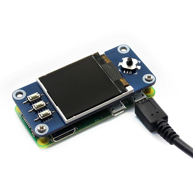 Raspberry Pi 4B 1 44 дюймовый ЖК-дисплей шляпа 128x128 пикселей интерфейс SPI светодиодный ная
