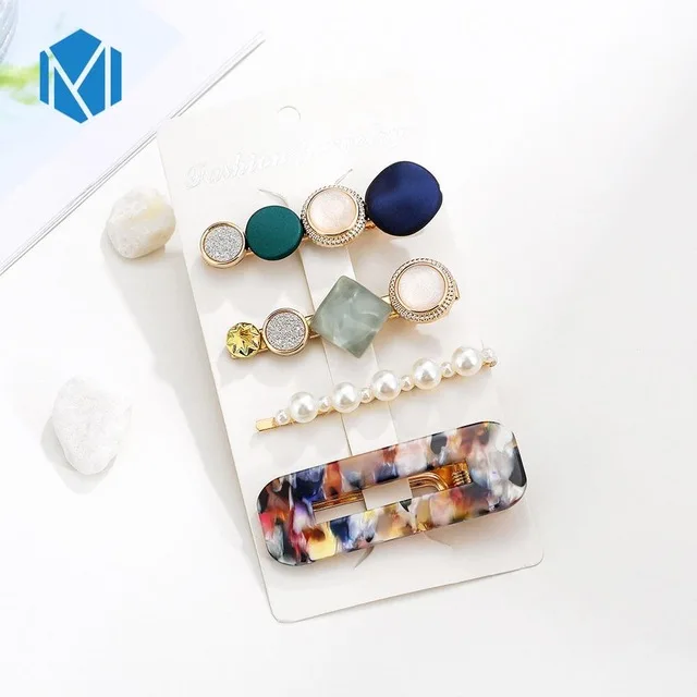 M MISM INS Круглый корейский Кристалл Сплав заколки для волос Макарон цвет заколки BB шпильки Заколки для женщин обувь девочек аксессуары для волос