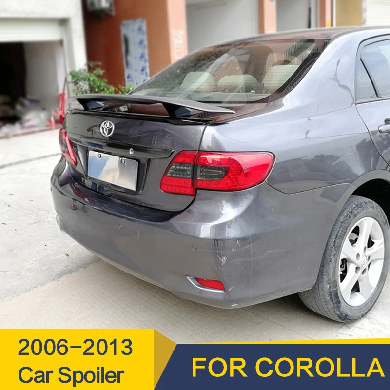 Спойлер для Toyota Corolla 2006 - 2013 года высокое качество АБС-пластик углеродный черный