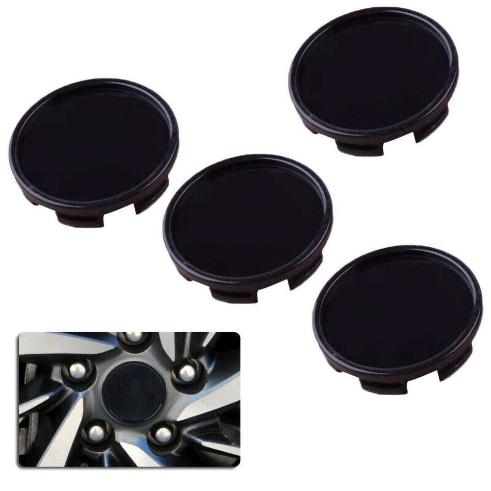 

4x Black Abs Car Wheel Center Hub Cap Decorative Cover Kit 58mm 53mm Cover for Wheel Decor 100% Brand New Black Top quality