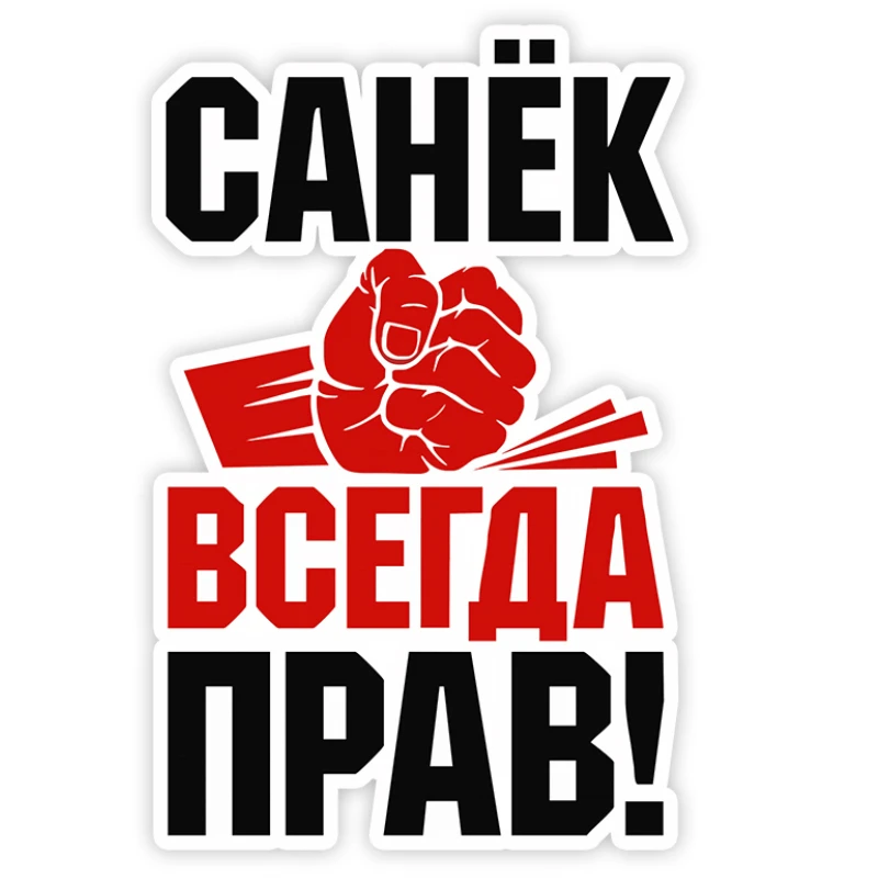 

Car Stickers Fun Roberto Sanya Correct Car Motorcycle Exterior Accessories Waterproof PVC Stickers 17cm*11cm