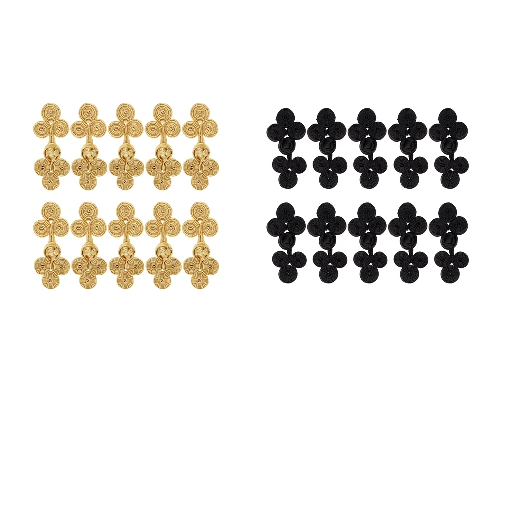 20 наборов традиционные китайские узелковые пуговицы застежки ручной работы