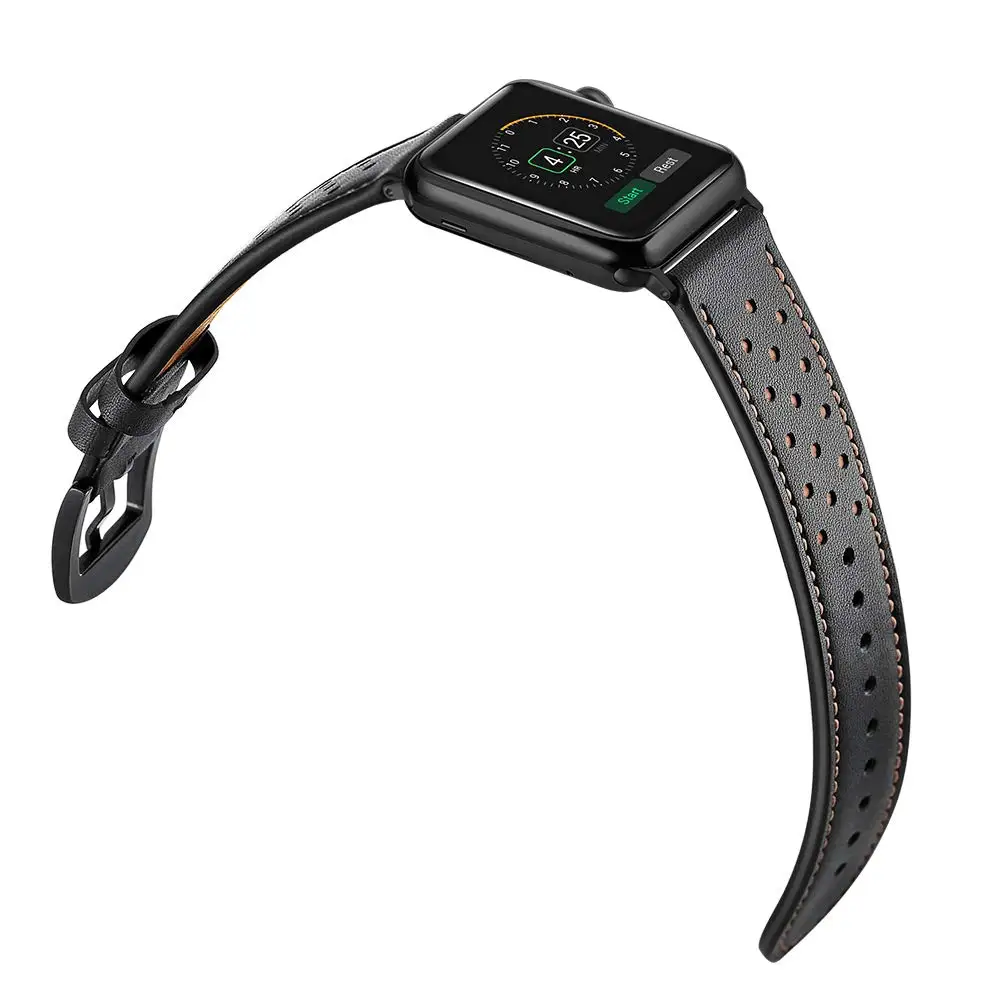 Кожаный ремешок для apple Watch band 4(iwatch 5) 44 мм 40 мм apple watch 3 2 1 ремешок 42 мм 38 мм первый слой браслета