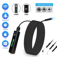 fuers 1200p wifi endoscope ip67 waterproof hd wireless inspection snake camera usb borescope for car android ios smart phone