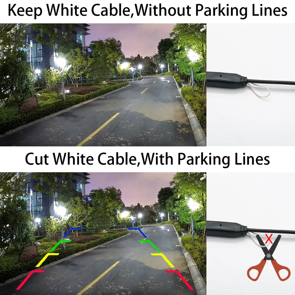 1080P MCCD типа рыбий глаз ночное видение автомобильная парковочная камера заднего