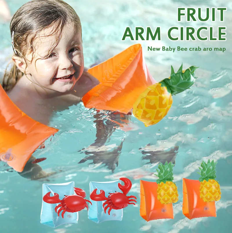

Buoyancy 1 Ring Pool Swimming Swim Pair Toddler Float Ring Life Inflatable Arm Baby Kid Ring Baby Swim Infant Vest Kids Summer S