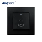 2021 Новое поступление дверной звонок адррес роскошный настсветильник ключатель света тумблер выключатель 16A AC110  250V черный ПК Панель