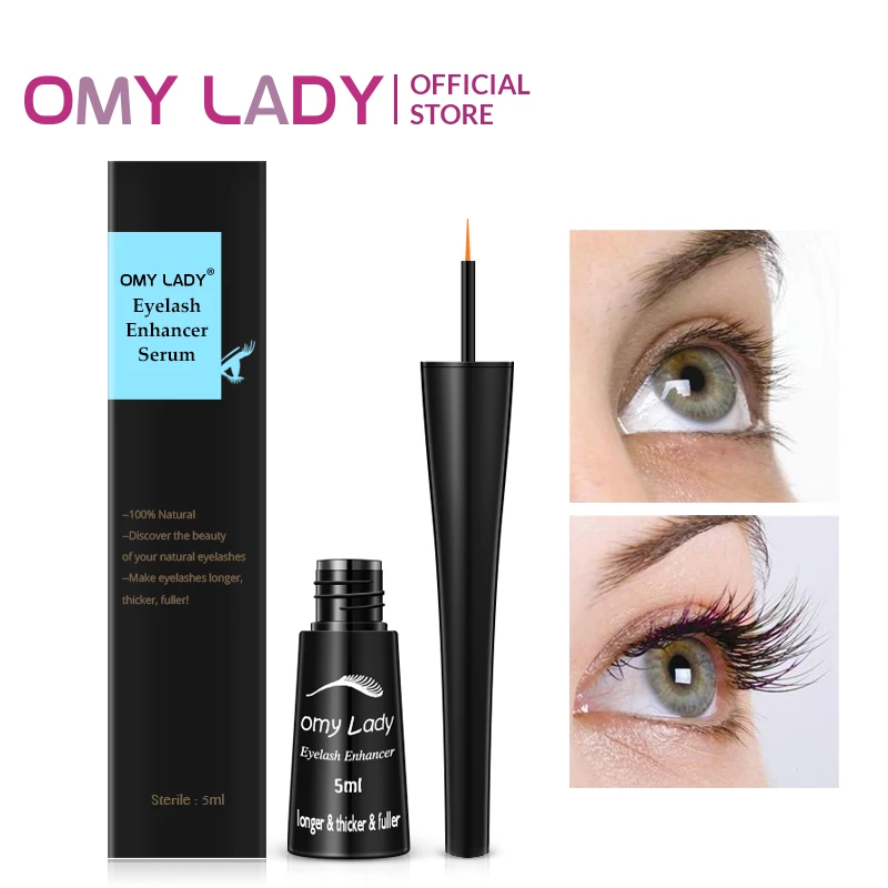 

OMY LADY Eyelashes Growth Serum Eyelash Lift Extension Enhancer Longer Fuller Thicker Lengthening Natural Eye Lash Mascara 5ml