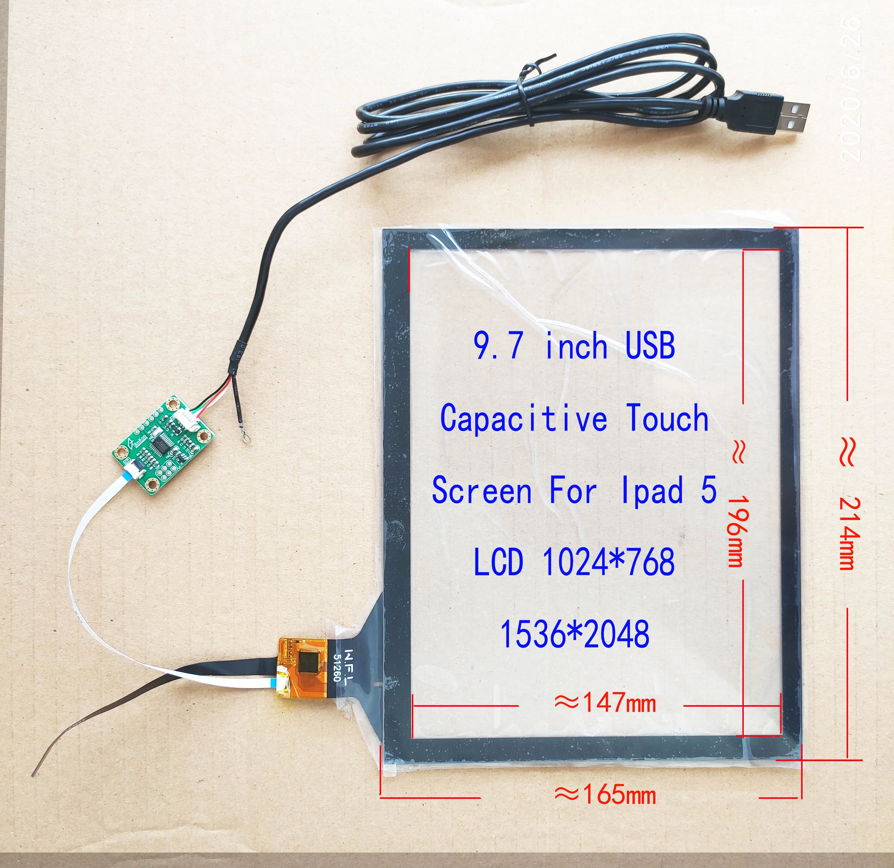 Защитный сенсорный экран с цифровым преобразователем USB 4 3/5/6.2/6.5/7/7.85/7.9/8/8.9/9/10.1 9 7