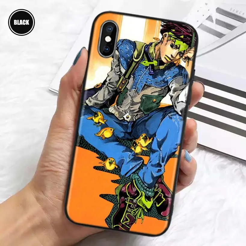 Силиконовый чехол Rohan Kishibe Jojo для iPhone 11 Pro Max 12 Mini 13 X XS XR 7 8 6 6S Plus 5 SE | Мобильные