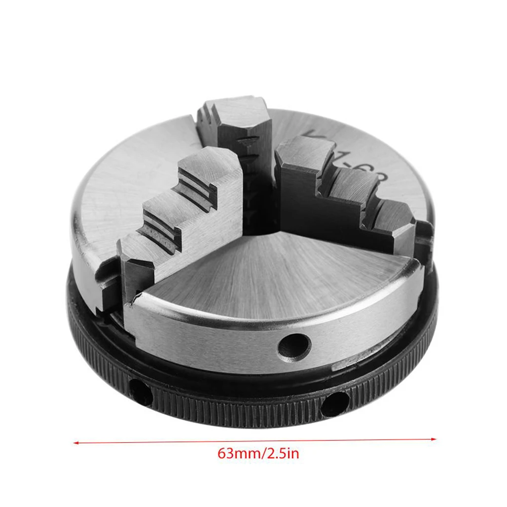 

New Mini Three Jaw Chuck Connecting Rod K01-63 M14 Reversable Self-Centering Jaws Lathe Chuck