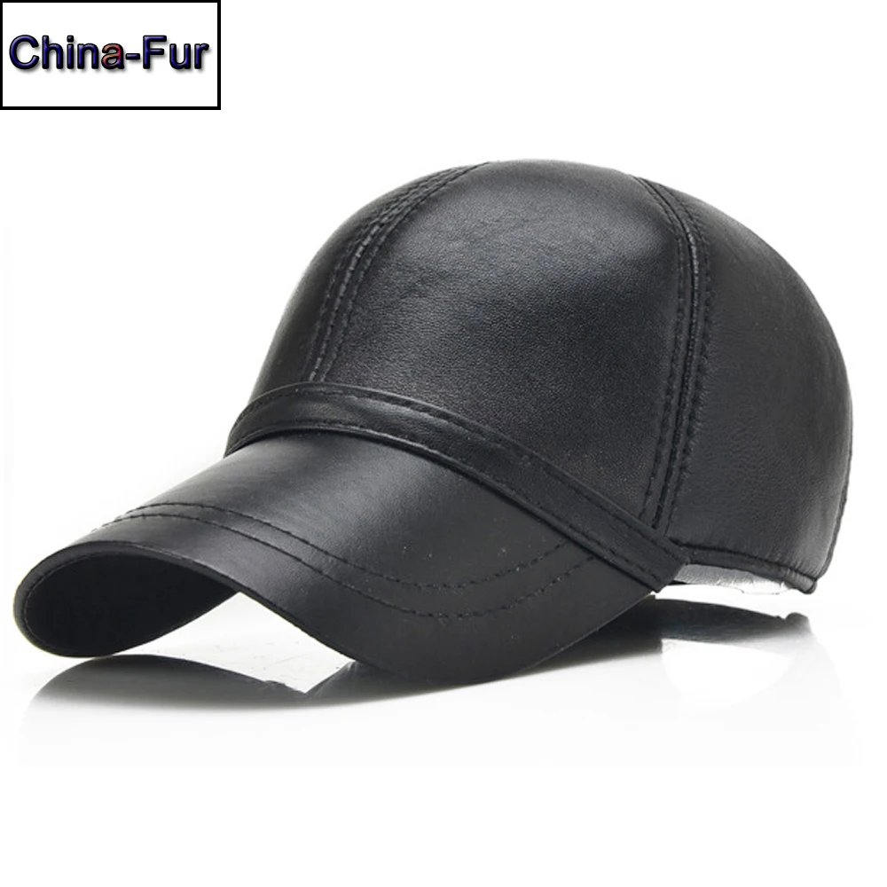Бейсболка мужская из натуральной овечьей кожи на осень/зиму 2020 | Аксессуары для