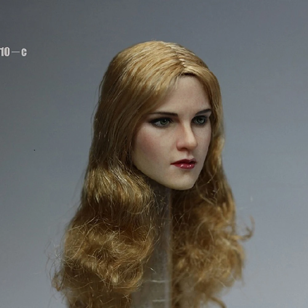 1/6 весы Европейский Красота голова девушка лепить с длинными/короткие волосы