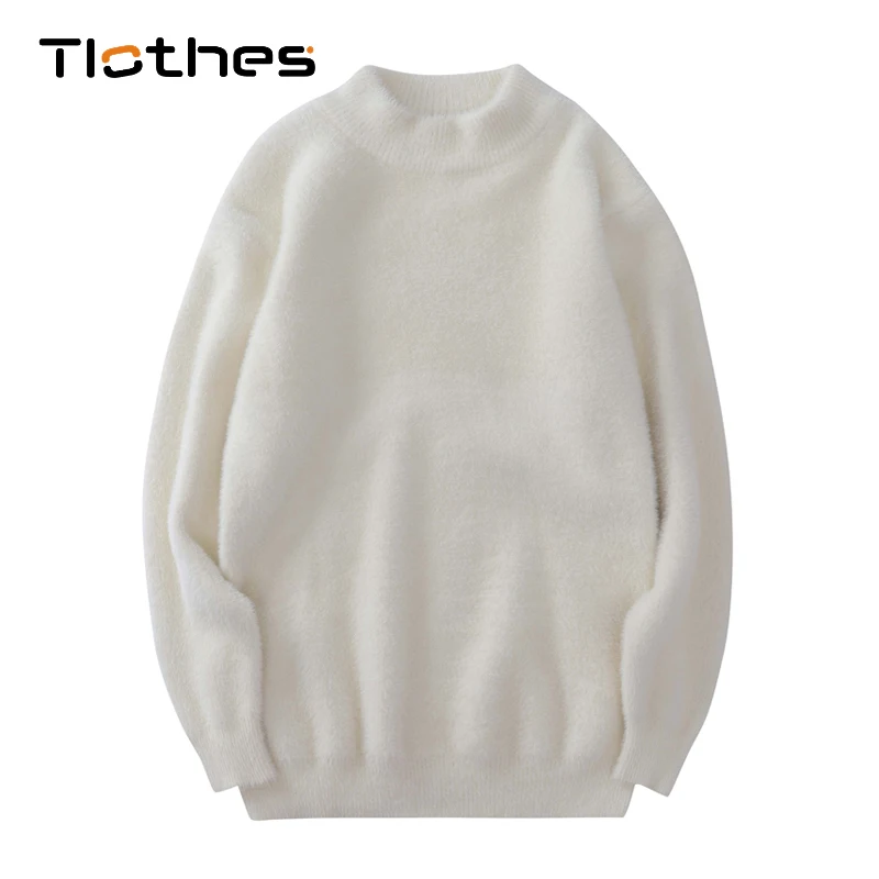 

Autumn Winter Solid Color Chenille Sweaters Men Clothes Korean Pullover Male Loose Knitted Sweater Brand Mens Casual Knit Tops