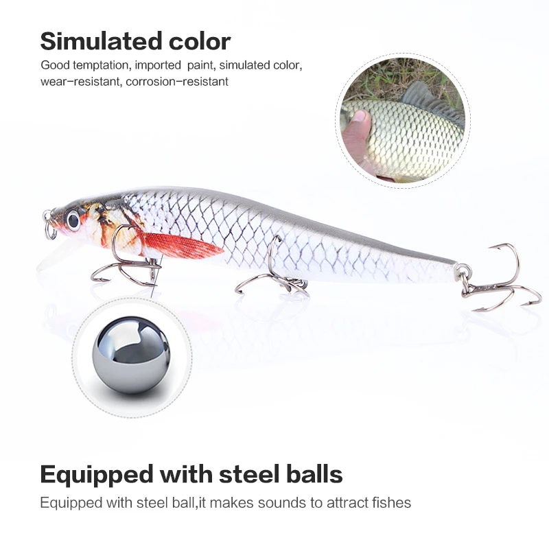 Лидер продаж 2021 1 шт. приманка для рыбной ловли 120 мм/15 г кренкбейт в виде гольяна