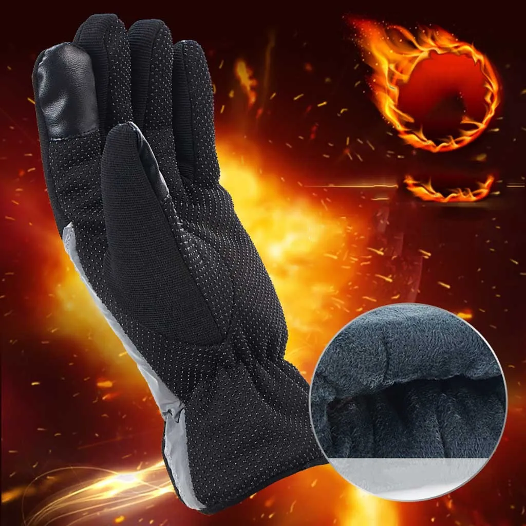 Мужские зимние теплые перчатки с USB электрические термоперчатки уличные