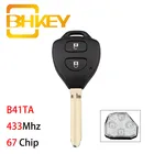 Умный Автомобильный ключ BHKEY B41TA 67 для Toyota Hilux 2005-2009 Yaris 2005 -2008, Автомобильный Дистанционный ключ 433 МГц, 2 кнопки для ключа Toyota