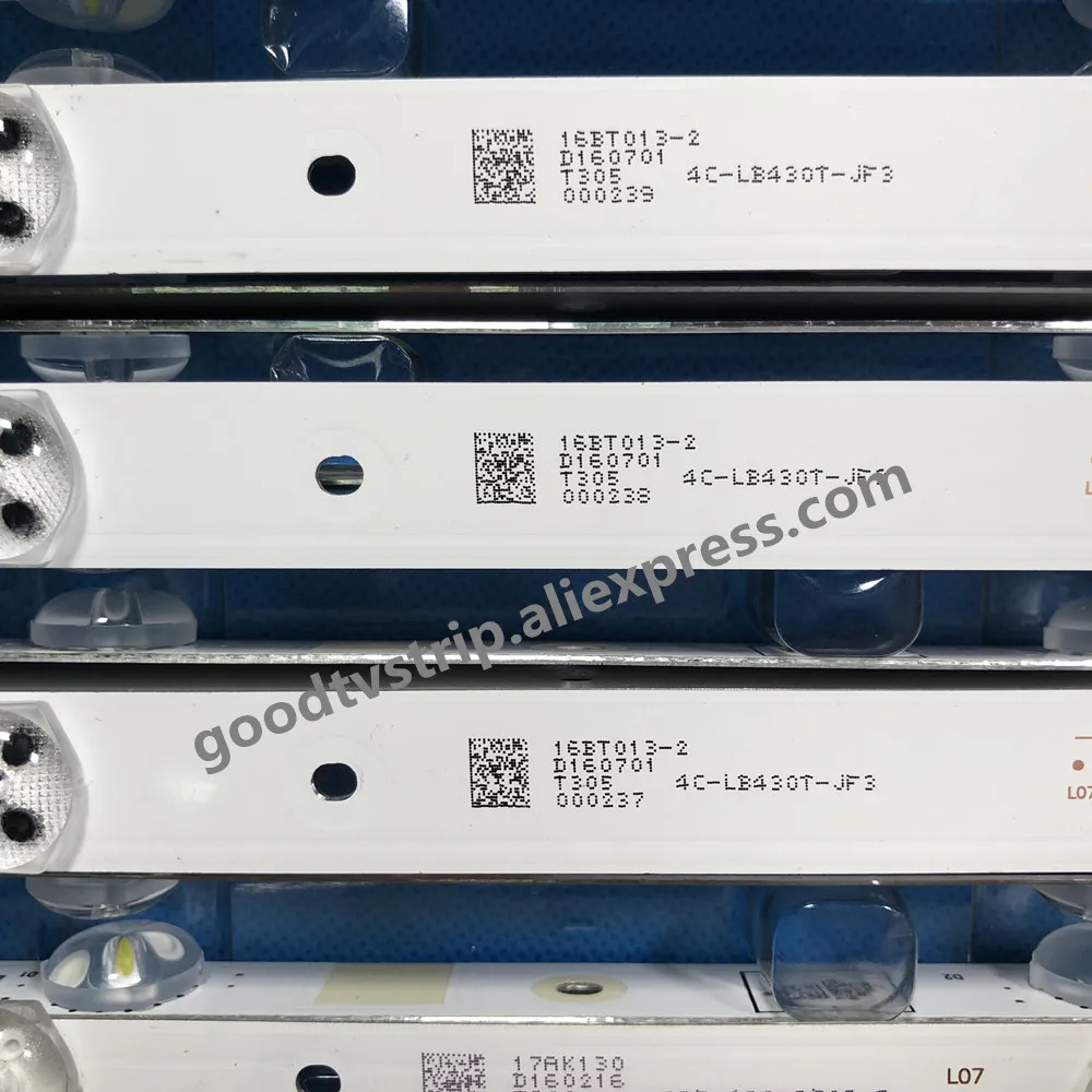 3 шт./лот для 43L1600C 2600C 43L26CMC L43E9600 JL.D43081330 140FS M E469119 8 лампы 755 мм|Светодиодные панели| |