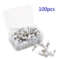 100pcs dental polishing prophy cup brush white color latch type dentist lab products