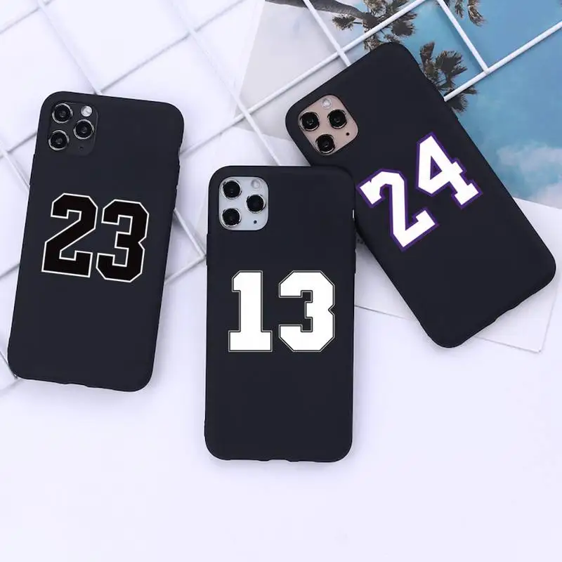 

Basketball Football 23 24 7 13 Phone Case for iphone 13 12 11 Pro Mini XS MAX 8 7 Plus X 2020 XR cover